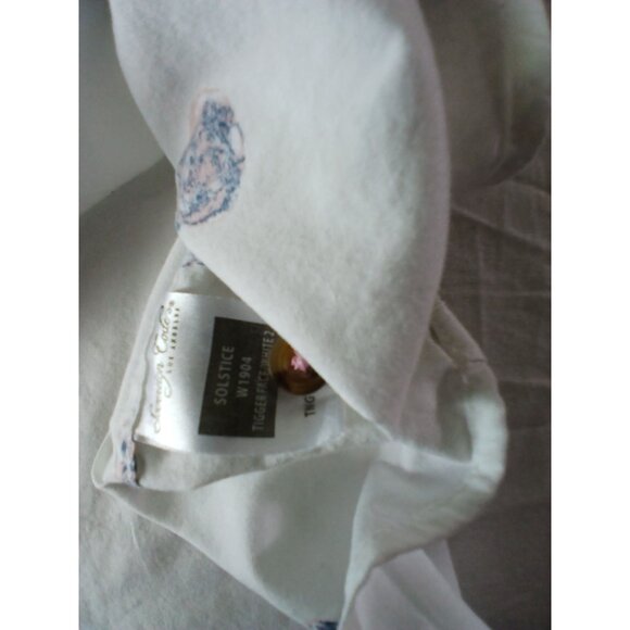 Sovereign Code White Short Sleeve Tiger Print Button Up Shirt Size XL Pink Blue - Picture 8 of 11